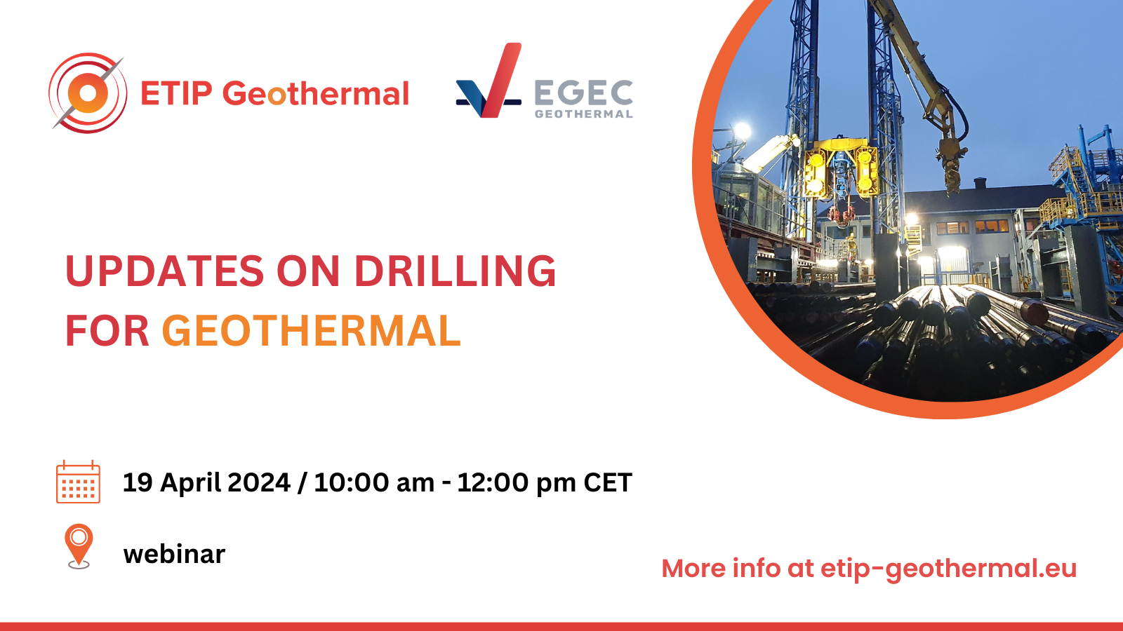 Webinar Updates On Drilling For Geothermal Egec European